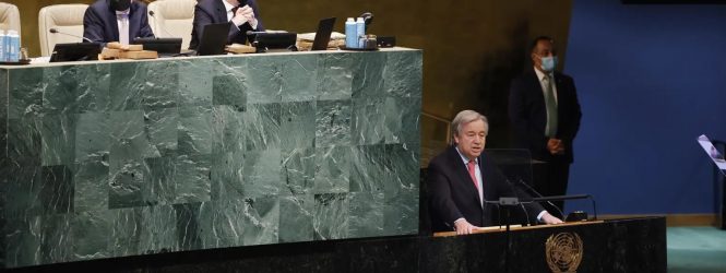 Guterres Asamblea ONU: El mundo está en peligro y paralizado