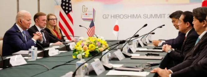 Líderes G7 llegan a Japón para cumbre con Ucrania en agenda