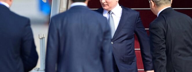 Putin llegó a China, donde se reunirá con presidente Xi Jinping