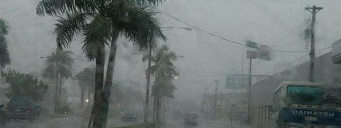 Anuncian aguaceros, tormentas eléctricas y viento en Dominicana