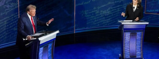 Harris y Trump se enfrentan en debate lleno ataques personales