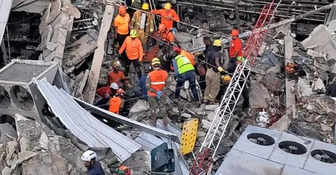 5 días después del derrumbe se desconocen causas del mismo