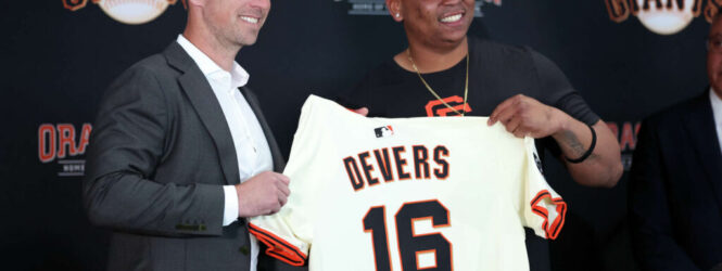 Los 3 momentos top del debut de Devers en San Francisco