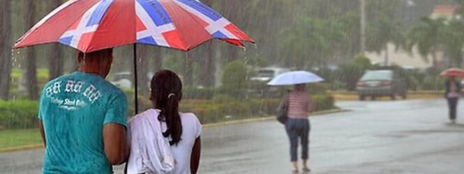 Hay chubascos en nueve zonas de la República Dominicana