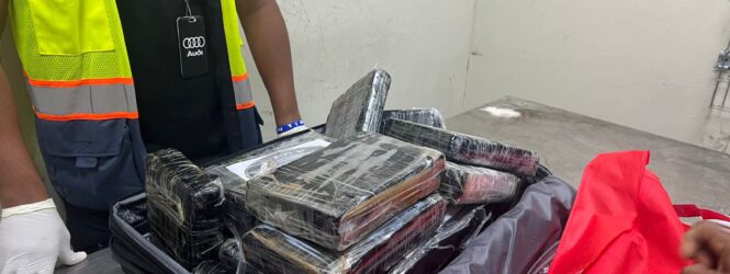 DNCD decomisa 75 paquetes de presunta cocaína y arresta dos serbios en aeropuerto de Punta Cana