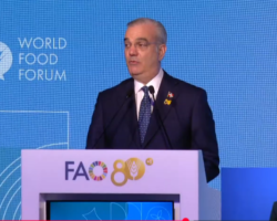 Abinader dice ante la FAO que su plan ahora es combatir la malnutrición