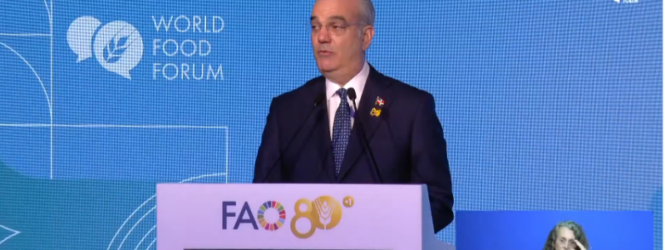 Abinader dice ante la FAO que su plan ahora es combatir la malnutrición